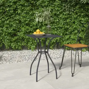 vidaXL Table de jardin anthracite 50x50x72 cm treillis d'acier pas cher