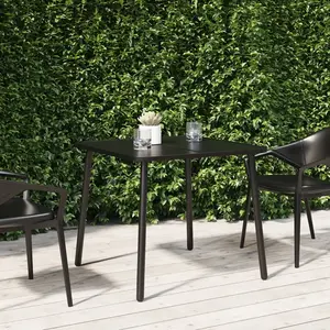 vidaXL Table de jardin anthracite 80x80x71 cm acier pas cher