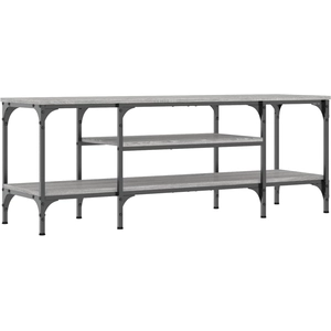 vidaXL Meuble TV sonoma gris 161x35x45 cm bois d'ingénierie et fer pas cher