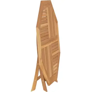 Comparateur de prix : vidaXL Table pliable de jardin 110x110x75 cm bois massif de teck 362617