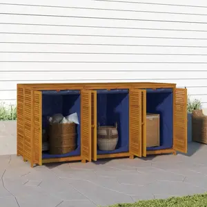 Comparateur de prix : vidaXL Boîte de rangement de jardin 210x87x104 cm bois massif d'acacia