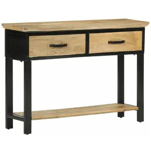 Comparateur de prix : vidaXL Table console 110x30x75 cm bois de manguier massif brut