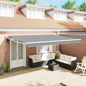 vidaXL Vidaxl Cadre De Auvent Blanc 5 X 3 M Métal pas cher