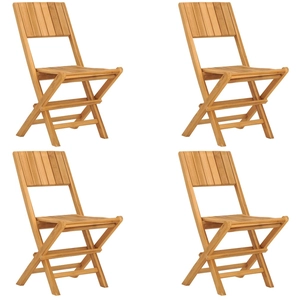 vidaXL Chaises de jardin pliantes 6 pcs 47x61x90 cm bois massif teck pas cher