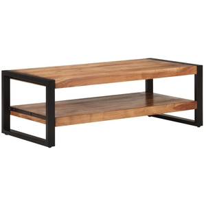 vidaXL Table basse 120x55x40 cm bois massif d'acacia pas cher