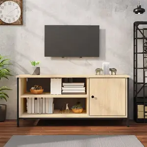 vidaXL Meuble TV chêne sonoma 100x40x45 cm bois d'ingénierie pas cher