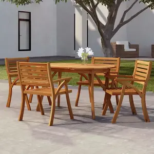 vidaXL Table de jardin 150x90x75 cm Bois d'acacia solide pas cher