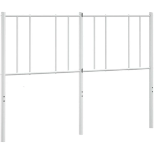 vidaXL Tête de lit métal blanc 150 cm pas cher