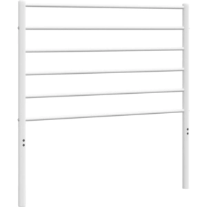 vidaXL Tête de lit métal blanc 100 cm pas cher