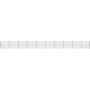 vidaXL Clôture en treillis métallique avec bride anthracite 2,2x25 m pas cher