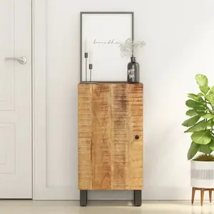 vidaXL Buffet avec porte 40x31x75 cm bois massif de manguier pas cher