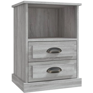 vidaXL Table de chevet sonoma gris 43x36x60 cm pas cher