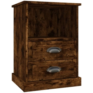vidaXL Table de chevet chêne fumé 43x36x60 cm pas cher