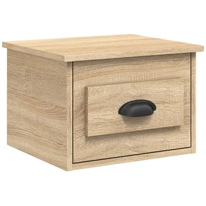 vidaXL Table de chevet murale chêne sonoma 41,5x36x28 cm pas cher