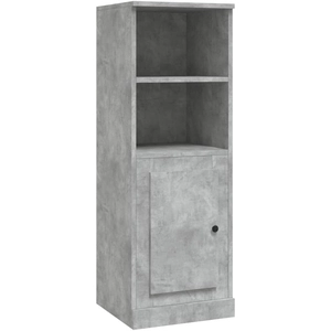 vidaXL Buffet haut gris béton 36x35,5x103,5 cm bois d'ingénierie pas cher