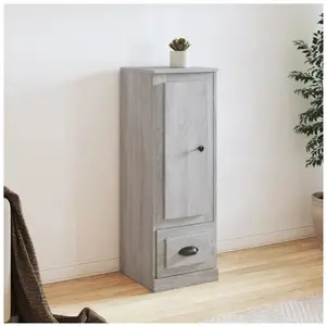 vidaXL Buffet haut sonoma gris 36x35,5x103,5 cm bois d'ingénierie pas cher