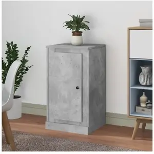 vidaXL Buffet gris béton 37,5x35,5x67,5 cm bois d'ingénierie