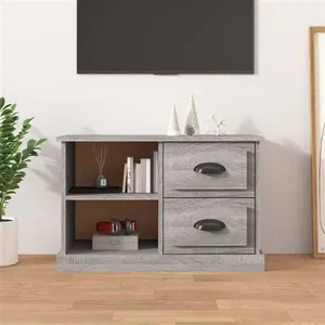 vidaXL Meuble TV sonoma gris 73x35,5x47,5 cm bois d'ingénierie pas cher