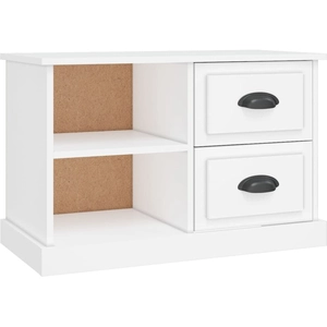 vidaXL Meuble TV blanc 73x35,5x47,5 cm bois d'ingénierie pas cher