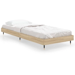 Vidaxl - Cadre de lit chêne sonoma 75x190 cm bois d'ingénierie Chêne sonoma pas cher