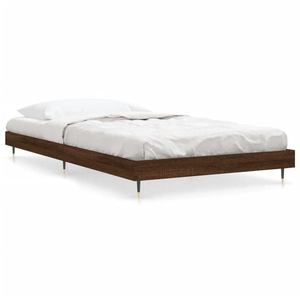 Vidaxl - Cadre de lit chêne marron 100x200 cm bois d'ingénierie Chêne marron pas cher
