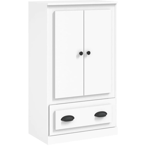 vidaXL Buffet haut blanc 60x35,5x103,5 cm bois d'ingénierie pas cher