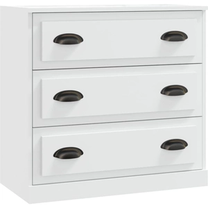 vidaXL Buffet blanc 70x35,5x67,5 cm bois d'ingénierie pas cher