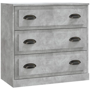 vidaXL Buffet gris béton 70x35,5x67,5 cm bois d'ingénierie pas cher