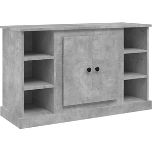 vidaXL Buffet Gris béton 100x35,5x60 cm Bois d'ingénierie