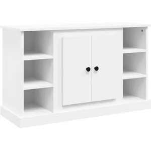 vidaXL Buffet Blanc 100x35,5x60 cm Bois d'ingénierie pas cher
