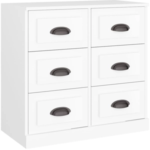 vidaXL Buffet blanc 70x35,5x67,5 cm bois d'ingénierie pas cher