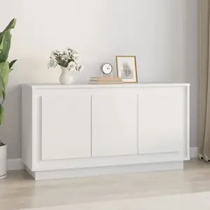 Comparateur de prix : vidaXL Buffet blanc 102x35x55 cm bois d'ingénierie
