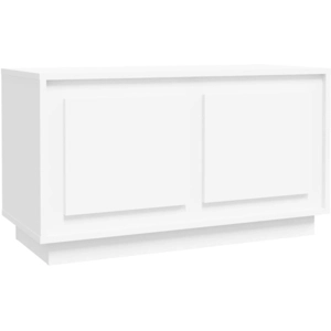 vidaXL Meuble TV blanc 80x35x45 cm bois d'ingénierie pas cher