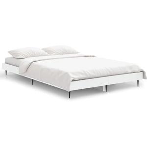 vidaXL Cadre de lit Blanc 120x190 cm bois d'ingénierie pas cher