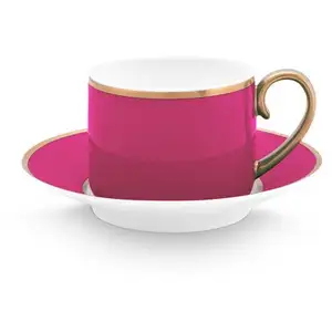 Espressokop Pip Studio Chique Gold-Pink 120 ml pas cher