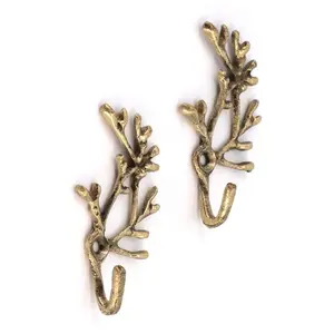 Doing Goods Marie Coral Hook Small Set - Gold Antique Shiny pas cher