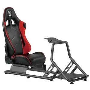 Cockpit SimRacing - RANQER - Siège baquet - Acier - Cuir PU - Réglable en hauteur