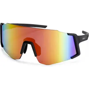 Rogelli Sabre Fietsbril - Sportbril - Unisex - Zwart/ Rood