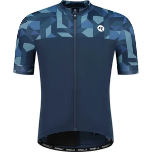 Rogelli Essential Graphic Fietsshirt - Korte Mouwen - Heren - Blauw - Maat SVendu parbol