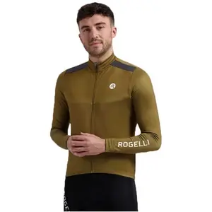 Rogelli Mono Fietsshirt Heren- Wielershirt met Lange Mouwen - Bruin - Maat LVendu parbol