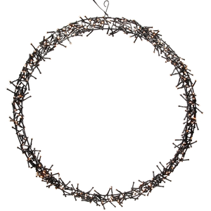 Kerstring met verlichting - 500 LED - Ø58 cm - warm wit - 8 Lichtfuncties - voor binnen en buiten