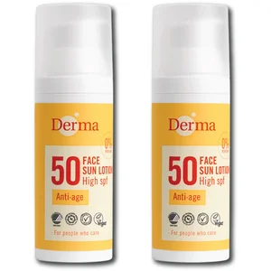 Derma Eco Sun - Derma Sun Face SPF 50 - 50 ml - Hypoallergeen - SPF 50 - Gezichtsbescherming pas cher