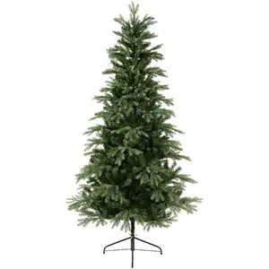 Sapin de Noël en silicone - KAEMINGK - Sunndal - Vert - Polychlorure de vinyle - 210 cm pas cher