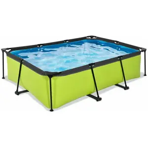 Piscine EXIT Lime 220x150x65cm avec pompe filtrante - vertVendu parbol