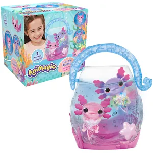 Animagic - GOLIATH - Pack double Axolotl - Aquarium à bulles - Rose / ... pas cher