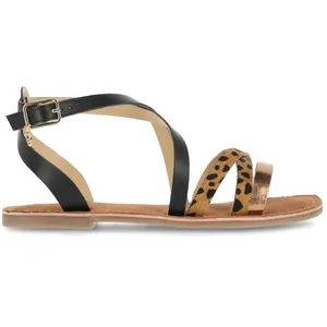 Sandales femme - MEXX - Lavinia - Cuir - Noir/marron - Pointure 38 pas cher