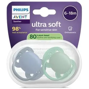 Comparateur de prix : Avent Ultra Soft jour 6-18M Fun x2, sans BPA