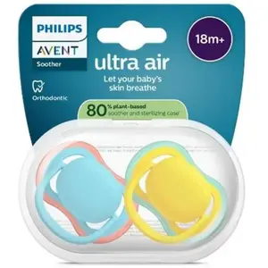 Comparateur de prix : Avent Sucette Ultra Air Jour 18M+ Mix Uni Fun sans BPA x2
