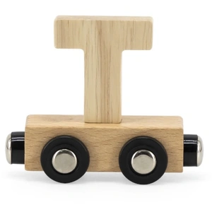 Tryco Houten Naturel Lettertrein Letter T - Letterwagon voor Woorden e...