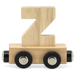 Tryco Houten Naturel Lettertrein Letter Z - Letterwagon voor Woorden e...